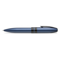 Sheaffer Icon Ballpoint Pen - Metallic Blue Lacquer Gloss Black PVD Trim